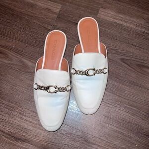 Coach White Women's Slip-On Loafers